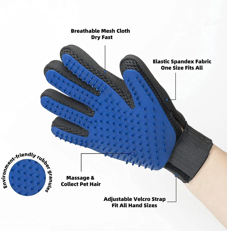 Pet Grooming Gloves - Hair Remover Brush - Image 2