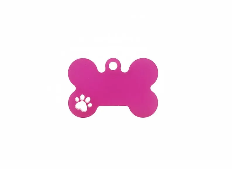EMF Protection Pet Tag – Dog & Cat Collar Pendant for EMF Shielding - Pink