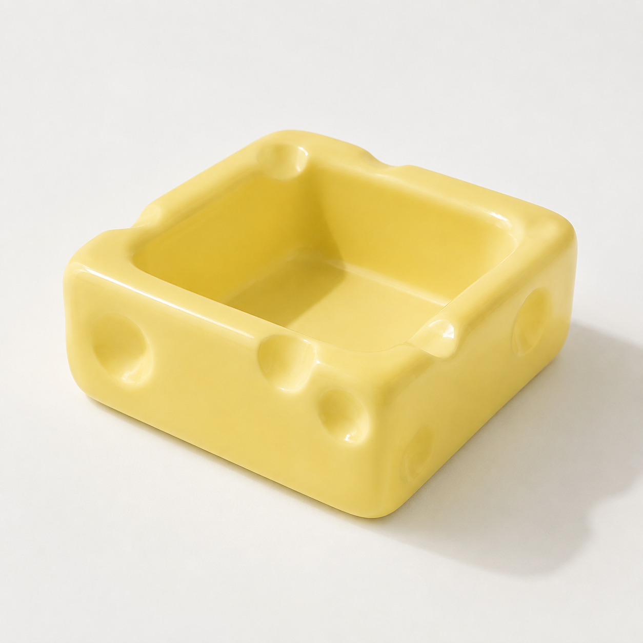 Handmade Cheese Ceramic Pet Bowl | Modern Cat & Dog Dish - Image 5