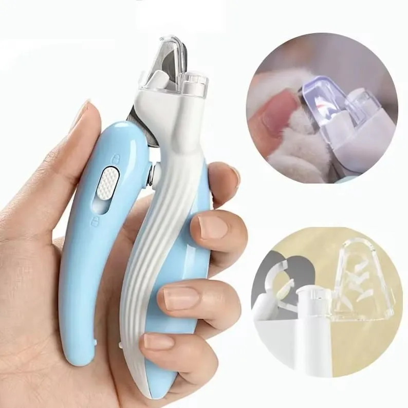 LED Pet Nail Clippers | Quiet USB Rechargeable Dog & Cat Grooming Tool - Image 2