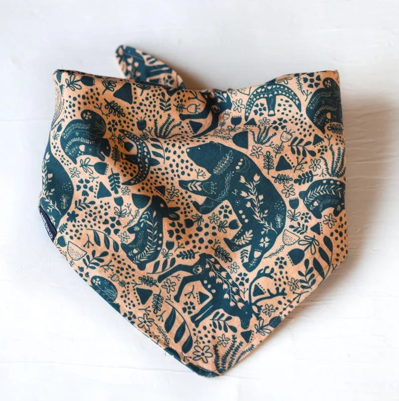 Woodland Animals Dog Bandana - Image 2